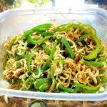 しらすとピーマンのごま油炒め