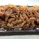 シェフ直伝　超簡単豚バラスライス切り落としの甘辛煮