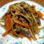 こんにゃく入り きんぴらごぼう (我が家の味)