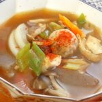 ヘルシー❤のっぺ風のキノコ入り汁物♪（里芋ほか）