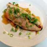 ポン酢で ごまさばの塩焼き