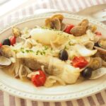 たっぷり玉ねぎのアクアパッツァ風