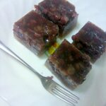 棒寒天とゆであずき缶で作る、簡単、水ようかん