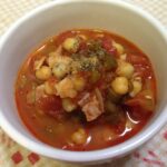 具だくさん！ひよこ豆のトマトスープ♪