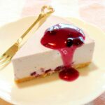 ジャムで簡単!ブルーベリーレアチーズケーキ