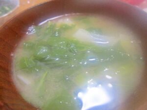 白蕪のお味噌汁
