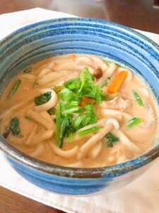 胡麻豆乳うどん★まろやかスープが美味しい♪