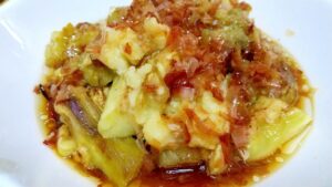 魚焼きグリルで焼くだけ！ 焼きナスの生姜醤油和え