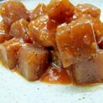 コンニャクの味噌ダレ和え