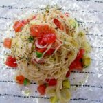 手軽におしゃれ☆サーモンとアボカドの冷製パスタ