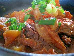 圧力鍋で２０分☆牛すじのトロトロ煮込み