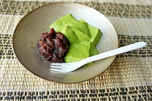 吉野葛のふるふる抹茶葛餅