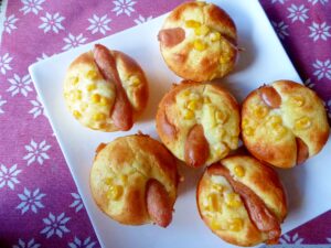 ホットケーキミックスでウインナーマフィン