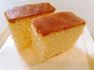 卵2個のカステラ