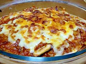 余った餃子の皮で簡単ラザニア風！