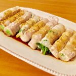 ☆レンジでチンでプリプリ☆豆苗の豚バラ巻き