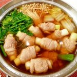 ねぎ豚巻きで☆風邪知らずの健康鍋。〜生姜スープ〜