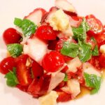 バジル香るサラダ♪チーズとタコのイタリアンサラダ