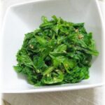 ほのかなピリッが爽やか!わさび菜のおひたし♪