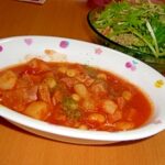 ポークビーンズ✐学校給食風