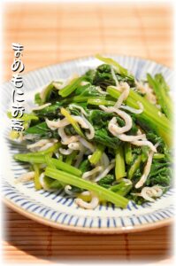 塩分控えめ♪しらすとほうれん草のお浸し