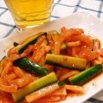 イカフェ★韓国イカ刺しのコチュジャン和え