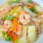 白菜とエビのうま煮