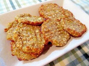 材料２つ！バナナとオートミールのクッキー♪