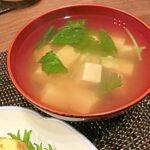 お豆腐と三つ葉のすまし汁
