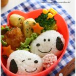 キャラ弁*スヌーピーおにぎりのお弁当♪