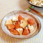 ♪レンジで3分♡厚揚げとトマトの和風温サラダ♪