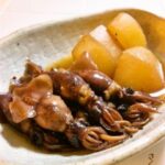 ホタルイカと大根の煮物。