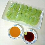 ☆刺身こんにゃく☆辛子酢味噌&わさび醤油添え