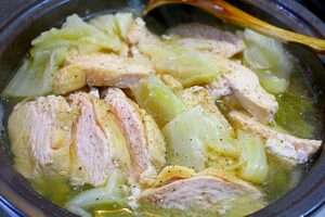 蒸し白菜の塩鍋