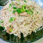 サバ缶でそうめんチャンプルー