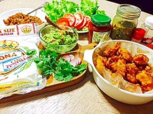 おうちで簡単タコス☆トルティーヤタコスパーティ