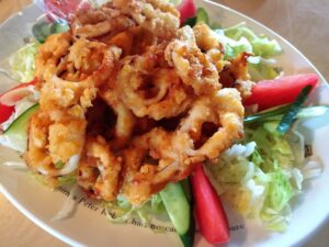 我が家のイカのサクサクフライ♡カレー風味