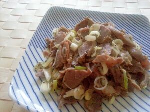 砂肝のねぎ塩レモン和え✿