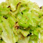 キャベツのあっさりごま塩昆布和え