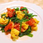 トマトニラ玉炒め