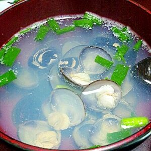 旨み倍増、冷凍しじみの潮汁