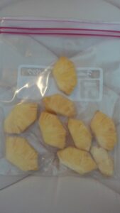 パイナップルの冷凍保存