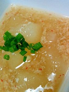 冬瓜とカニのあんかけ