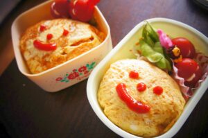 お弁当にオムライス☆きれいに入れる作り方