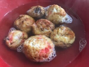 余ったたこ焼きを明石焼き風に♡