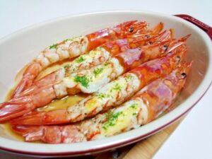 有頭海老のマヨ焼き