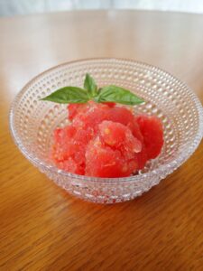 トマトの天然シャーベット♪