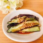 レンジで簡単‎♪ごまポン蒸し茄子✧˖°（作り置き）
