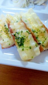 ちくわのマヨチーズ焼き