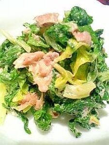 セロリの葉っぱ捨てずにツナマヨ和え♪